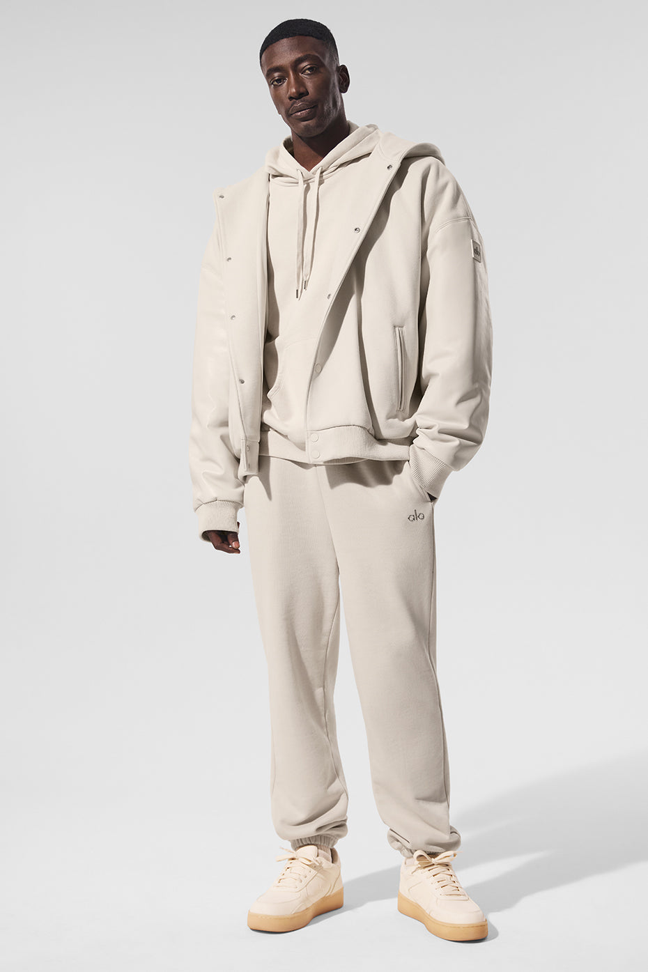 Select Hooded Bomber Jacket - Bone--4