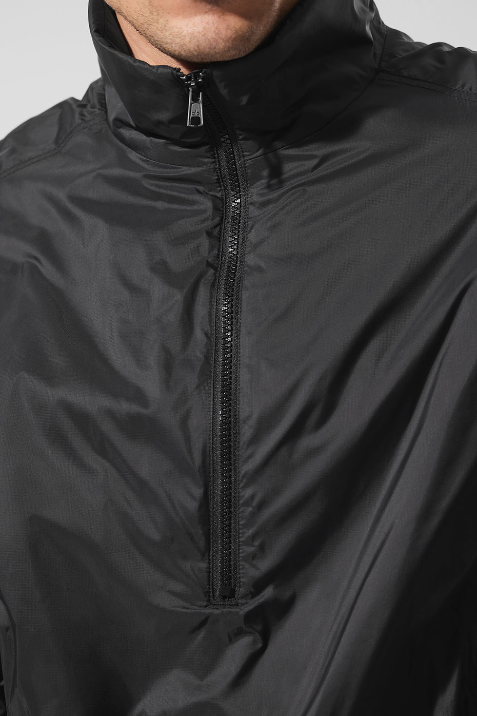 Latitude Light Weight 1/2 Zip Pullover Jacket - Black--4