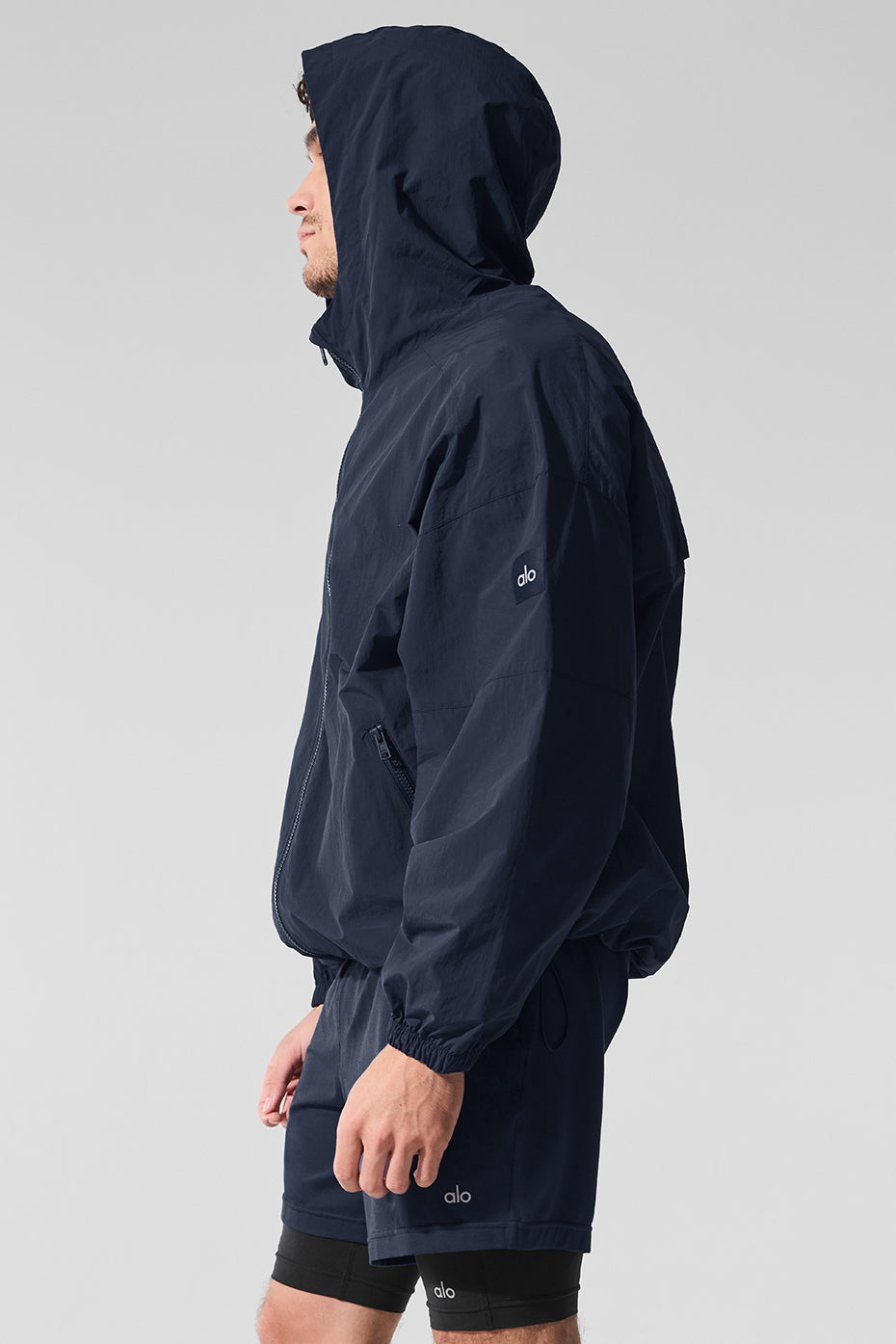 Vantage Nylon Ripstop Track Jacket - Navy--3