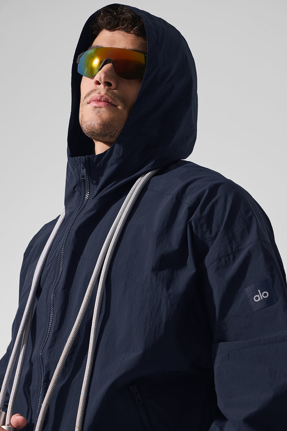 Vantage Nylon Ripstop Track Jacket - Navy--4