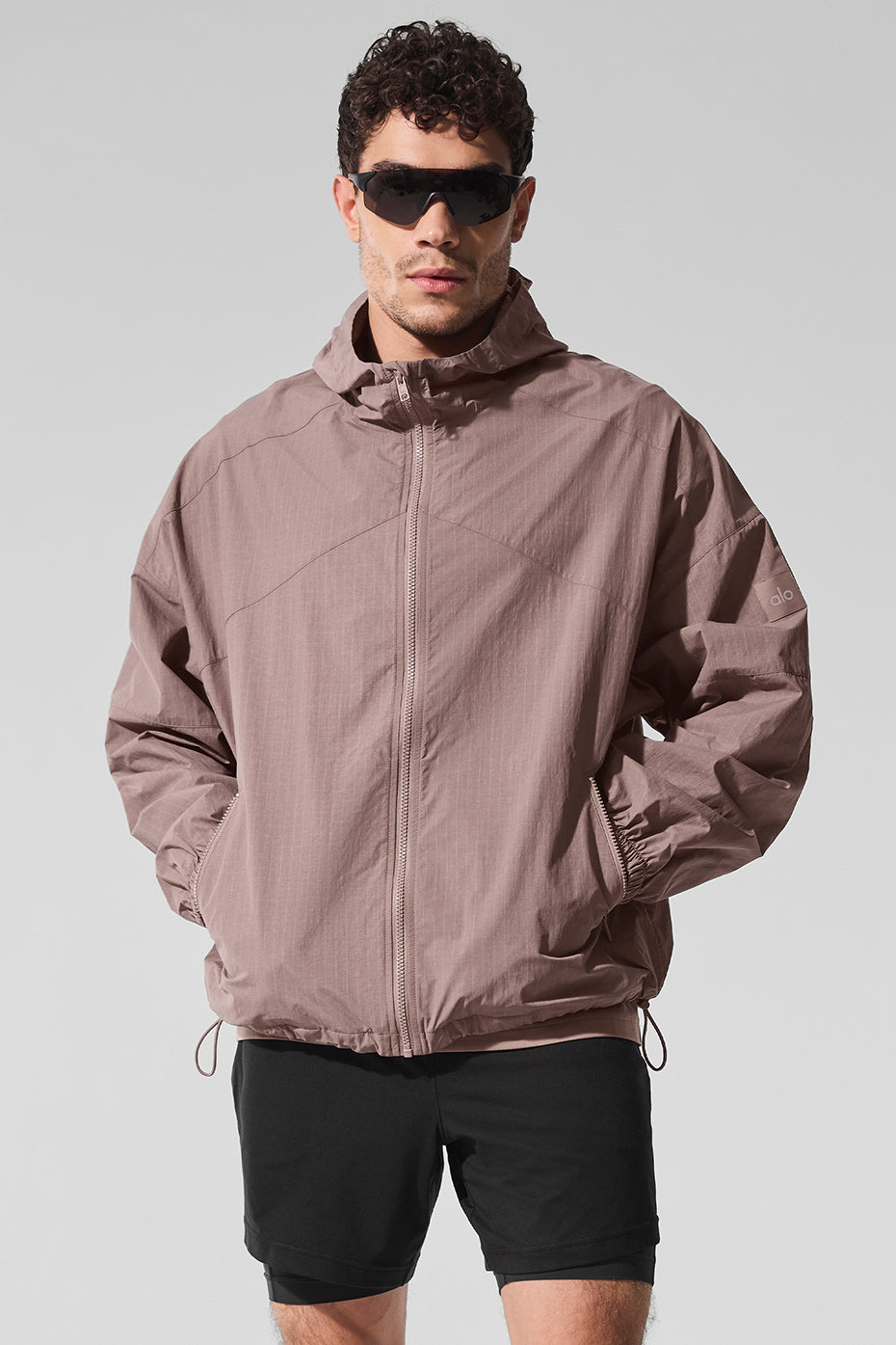 Vantage Nylon Ripstop Track Jacket - Mushroom--0