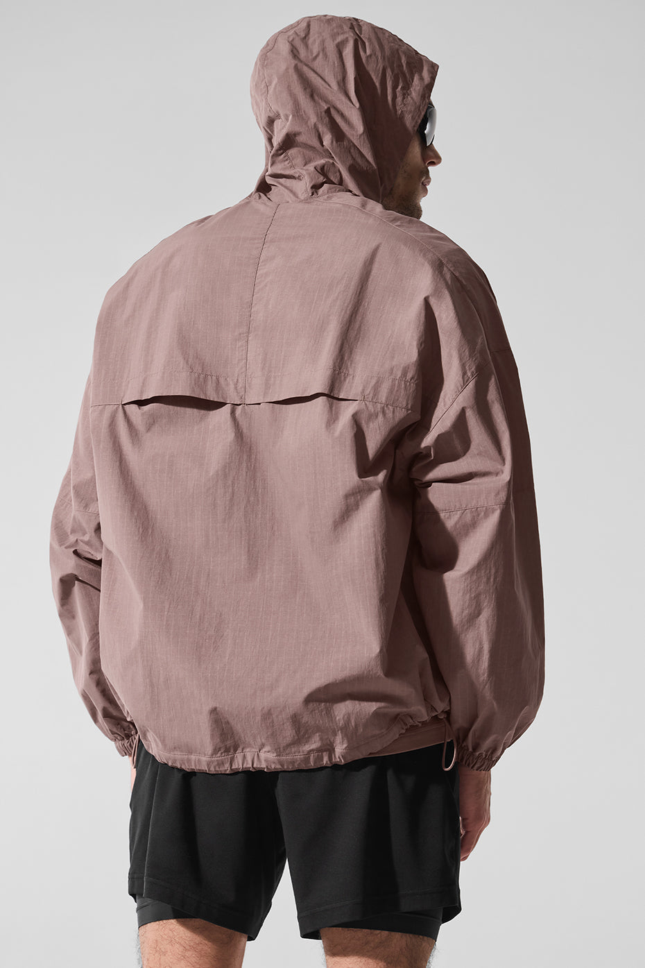 Vantage Nylon Ripstop Track Jacket - Mushroom--1