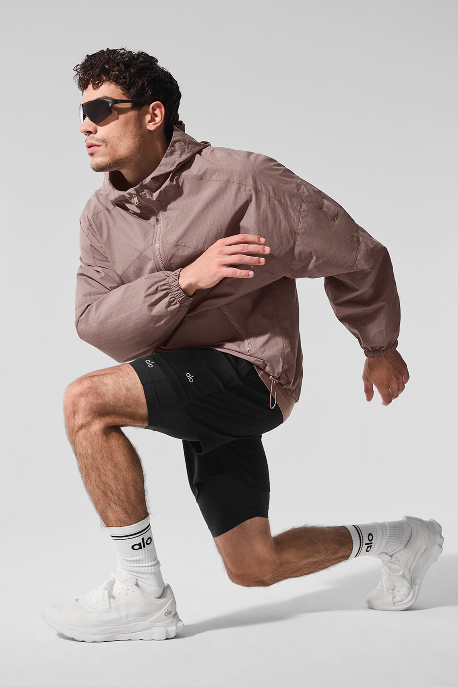 Vantage Nylon Ripstop Track Jacket - Mushroom--3