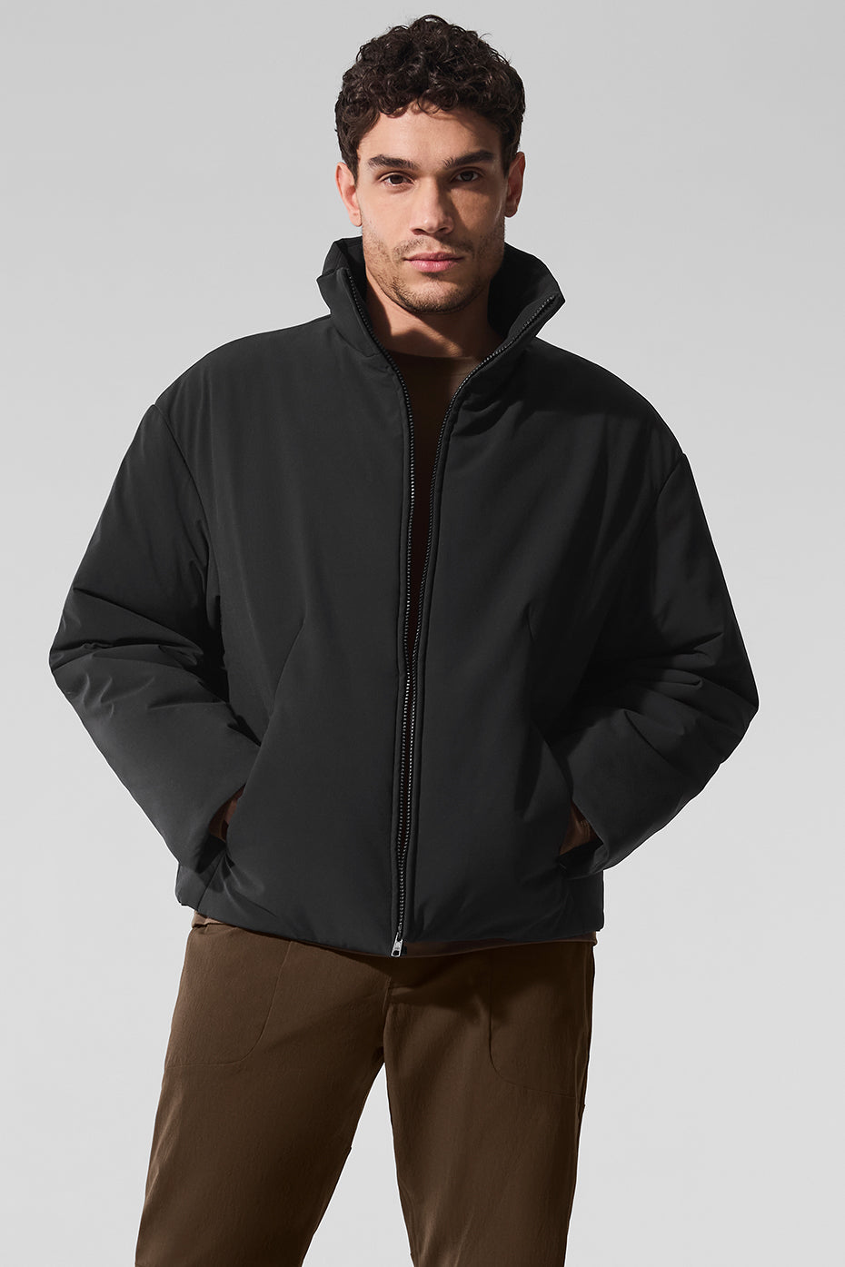 Stretch Woven Notable Jacket - Black--0