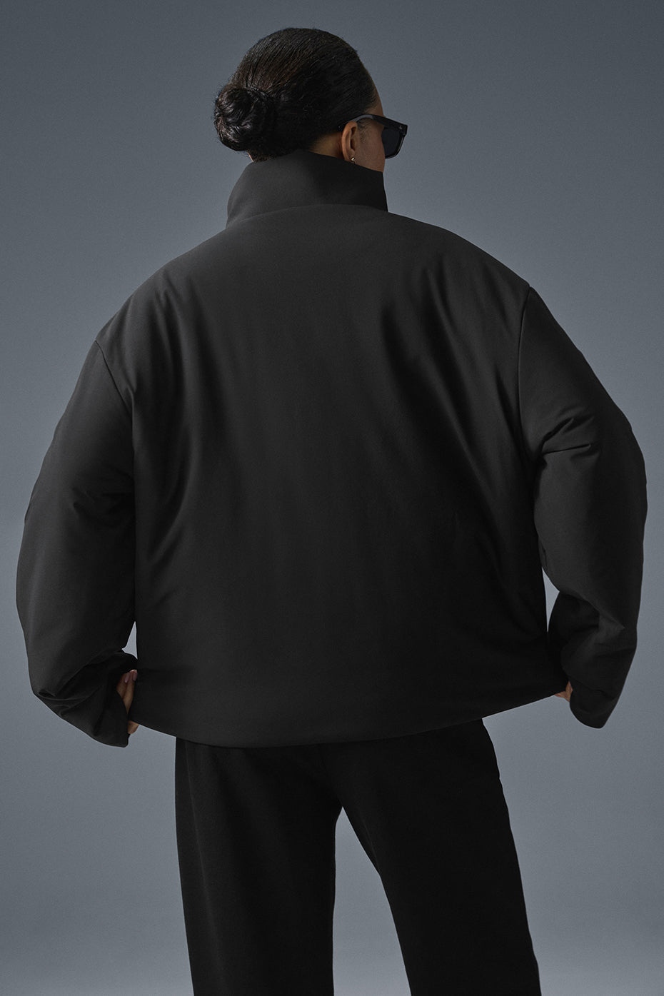 Stretch Woven Notable Jacket - Black--1