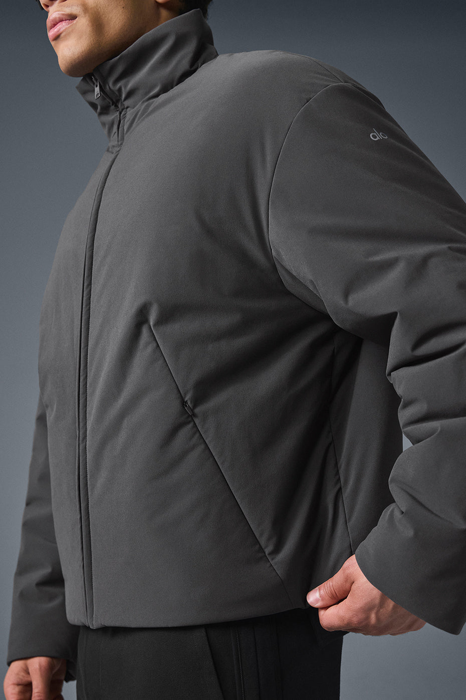 Stretch Woven Notable Jacket - Anthracite--2