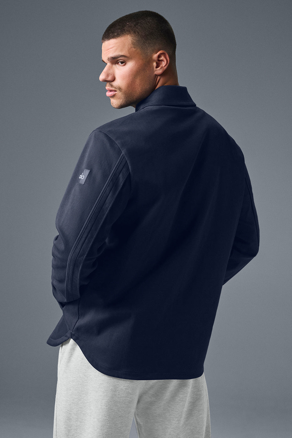 Edition Sueded Jacket - Navy--1