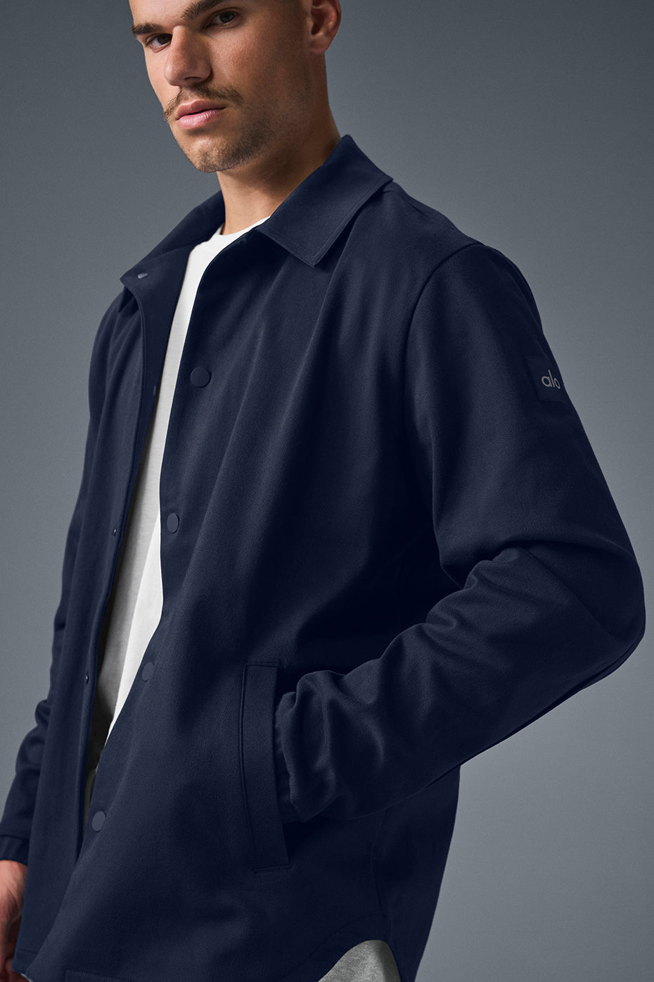 Edition Sueded Jacket - Navy--2
