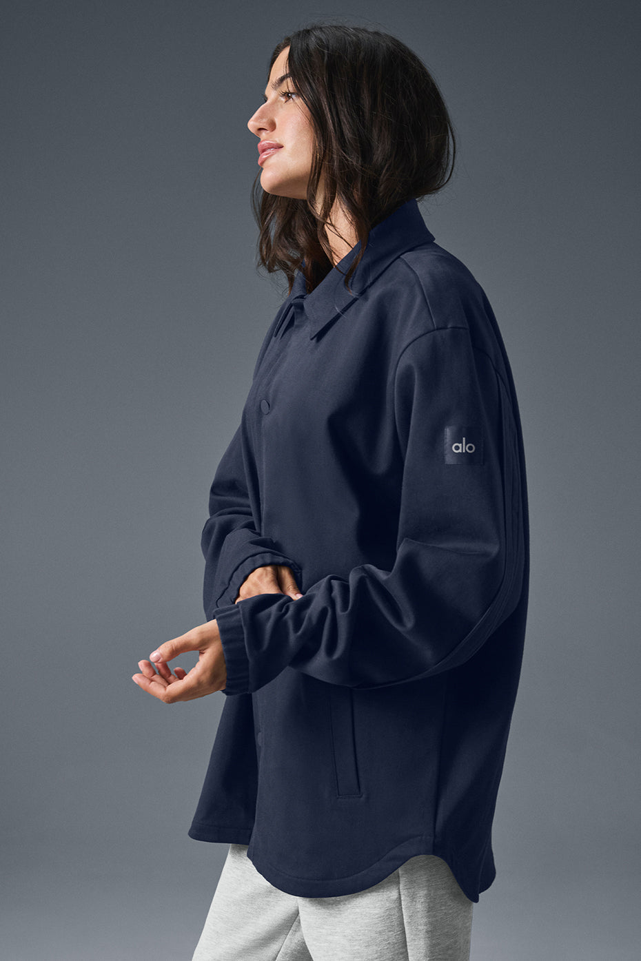 Edition Sueded Jacket - Navy--2