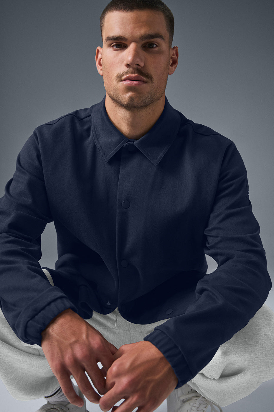 Edition Sueded Jacket - Navy--3