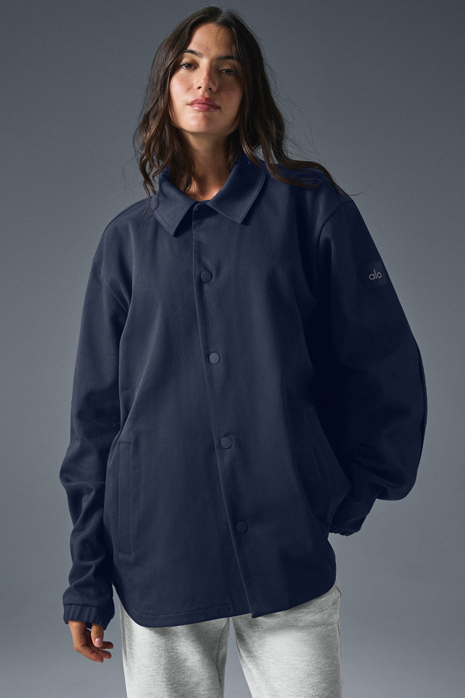 Edition Sueded Jacket - Navy--3