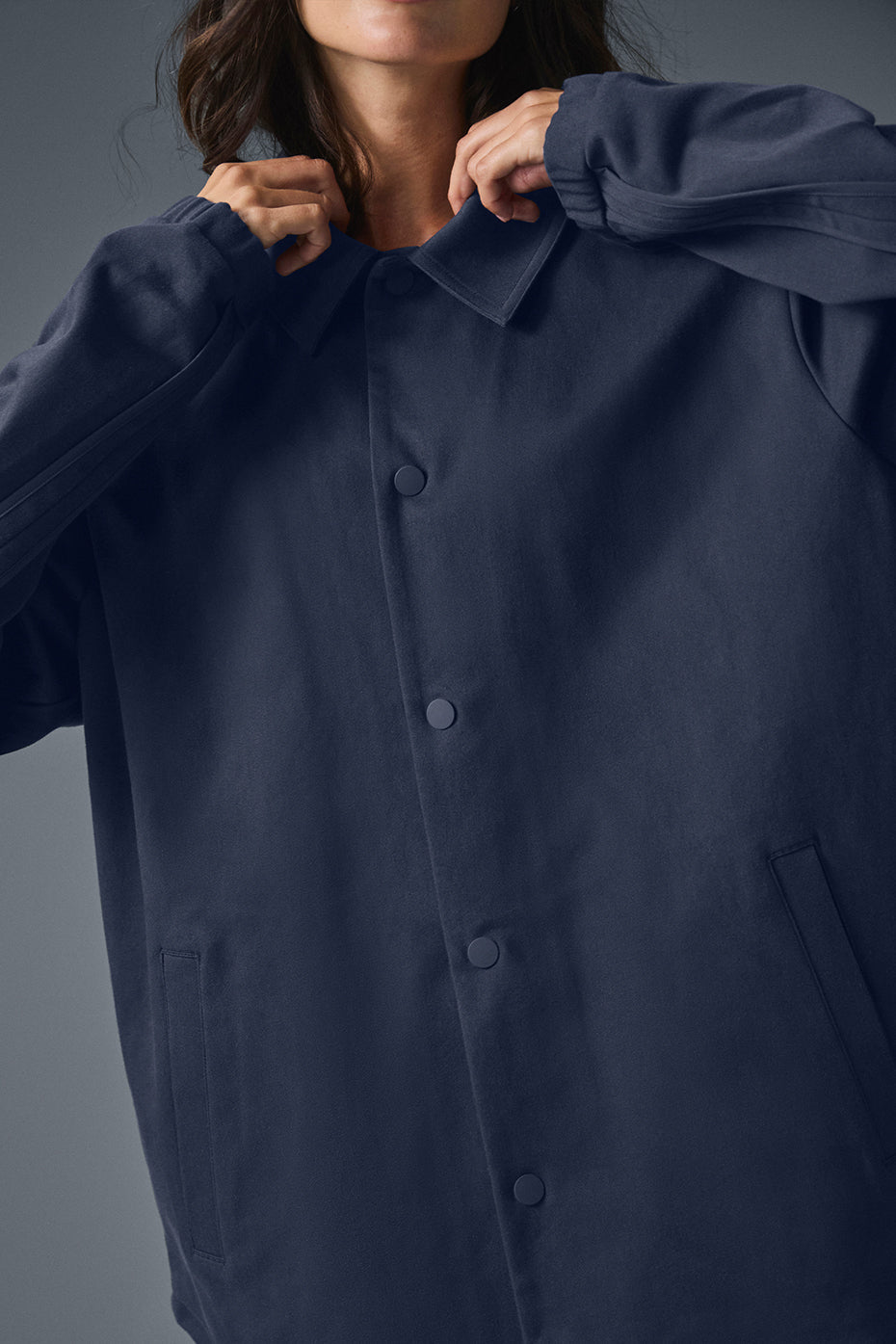 Edition Sueded Jacket - Navy--4