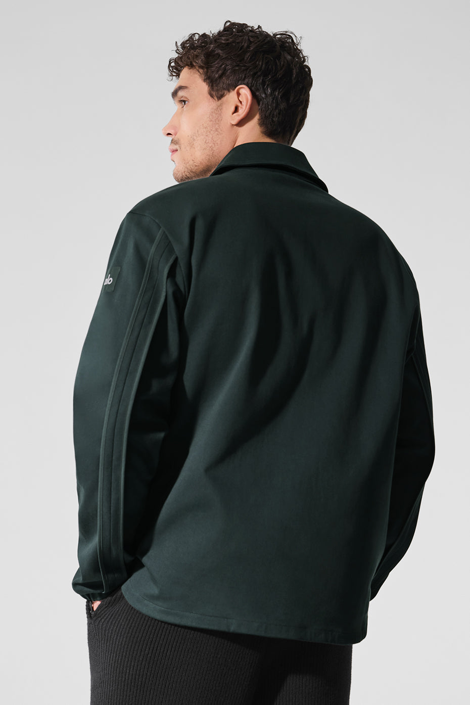 Edition Sueded Jacket - Charcoal Green--1