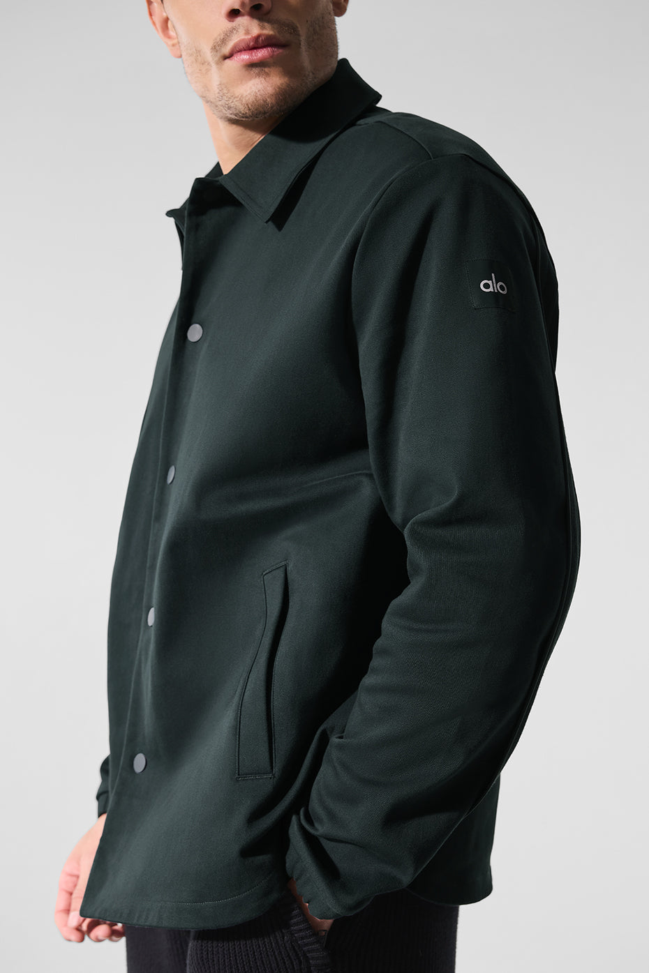 Edition Sueded Jacket - Charcoal Green--3
