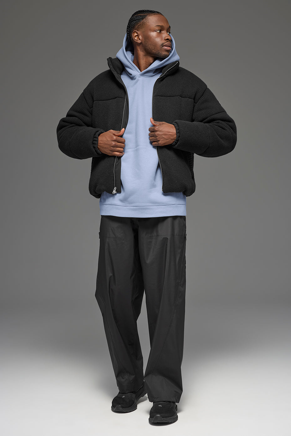 Stage Sweater Puffer - Black--0