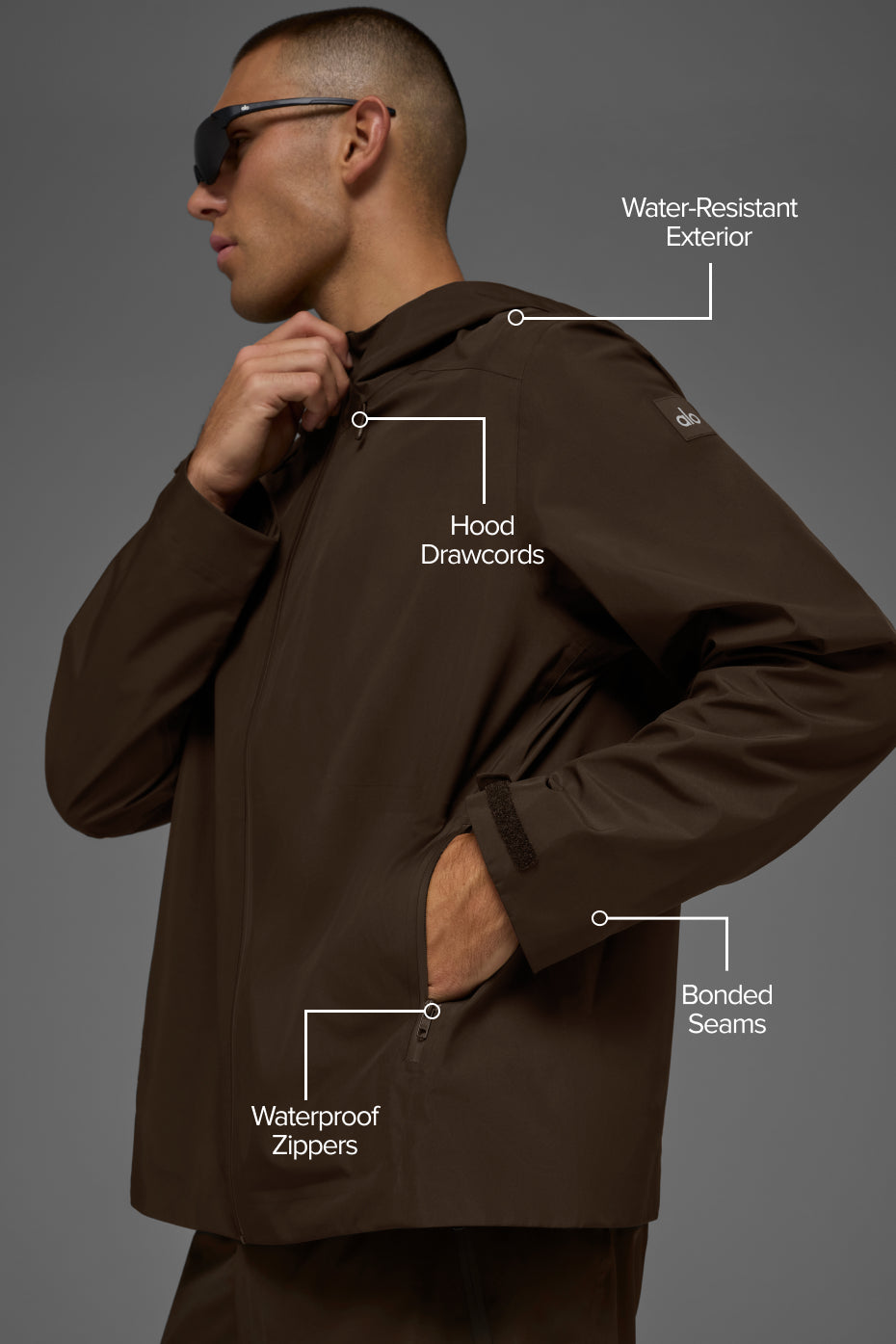 Alpha Shell Jacket - Espresso--1