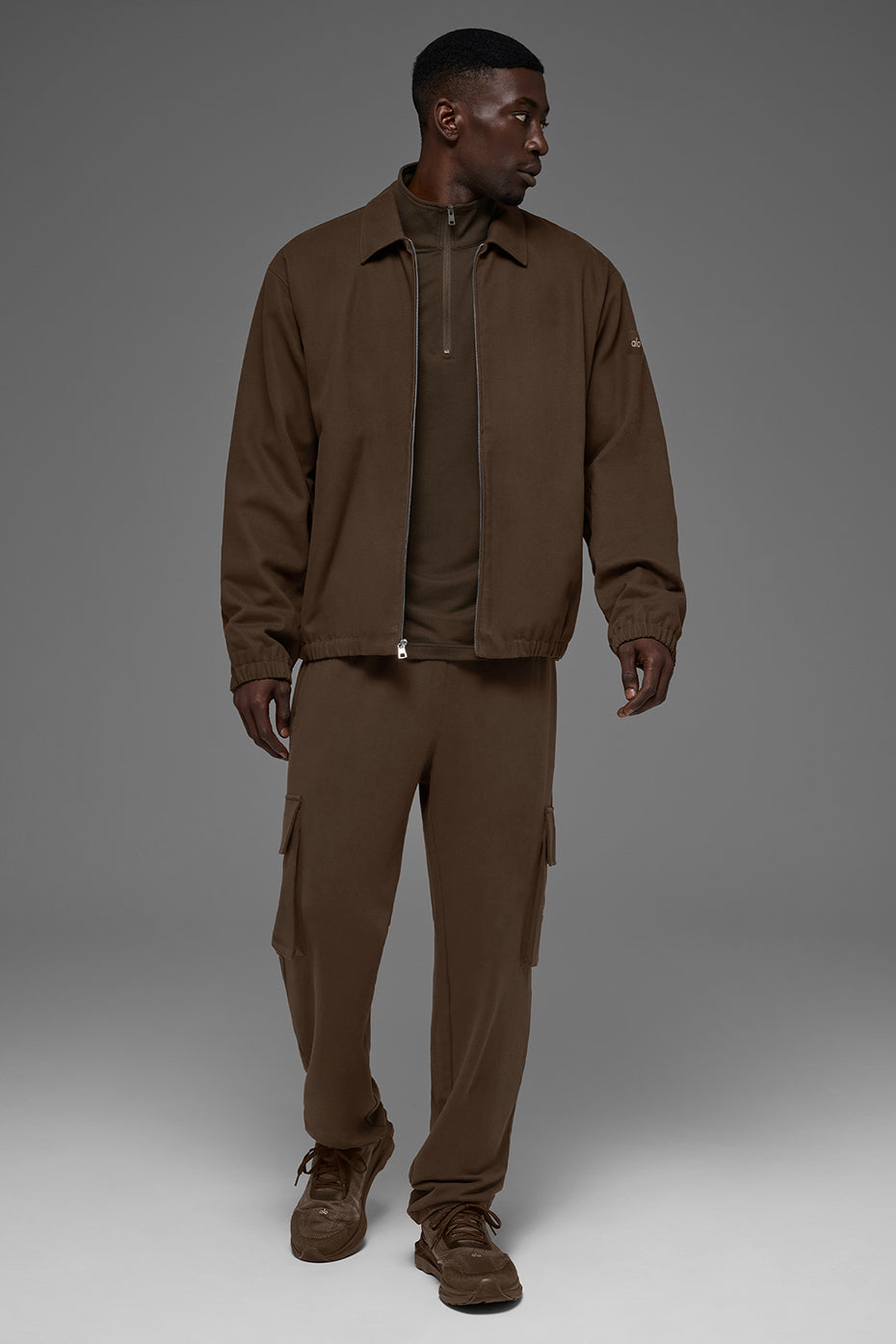 Cotton Canvas Coaches Jacket - Espresso--5