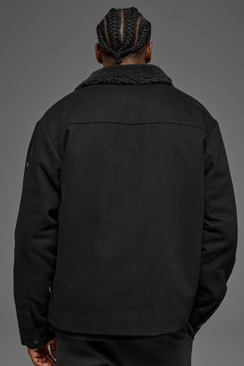 Canvas Utility Shacket - Black--3
