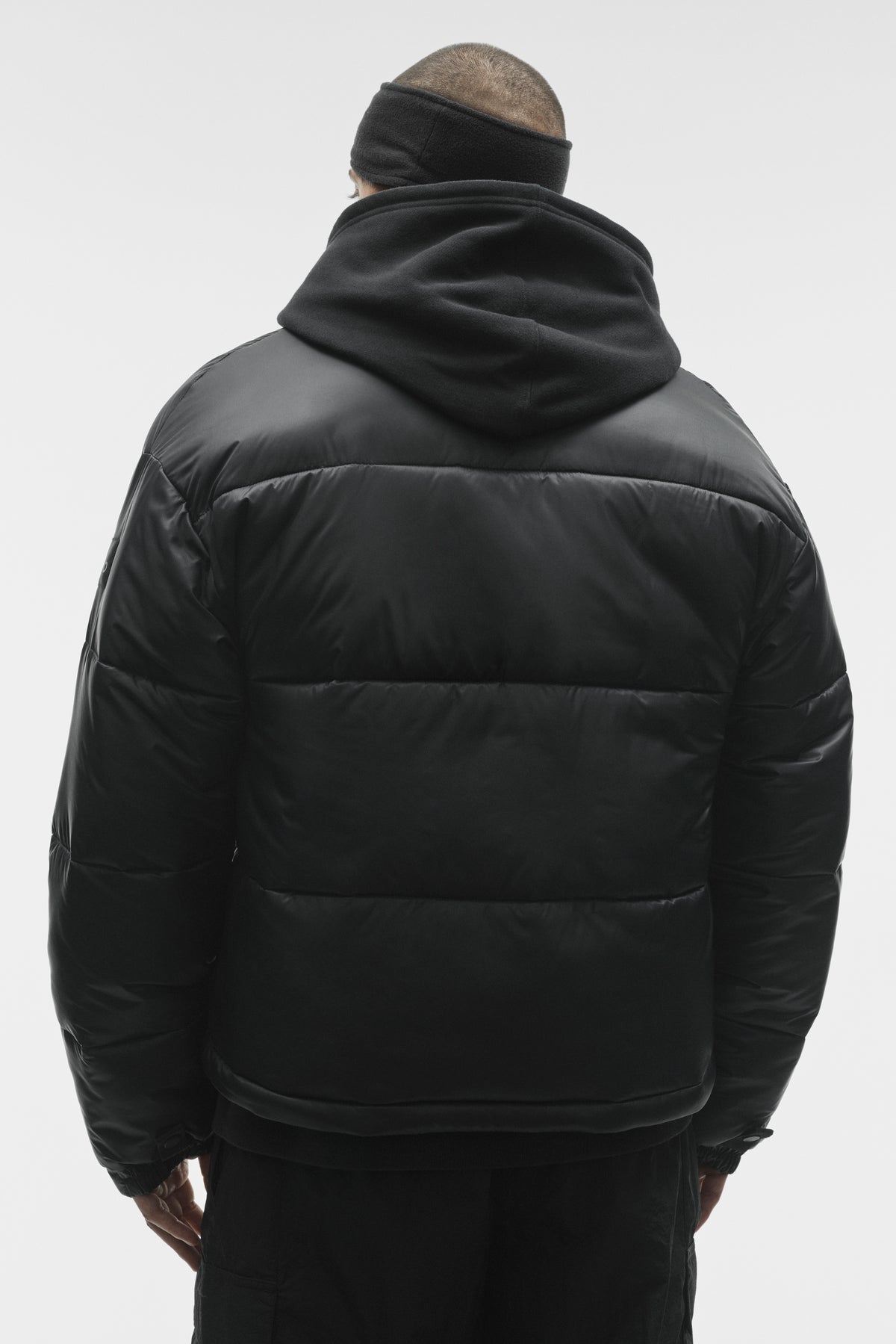Cold Front Puffer Jacket - Black--3