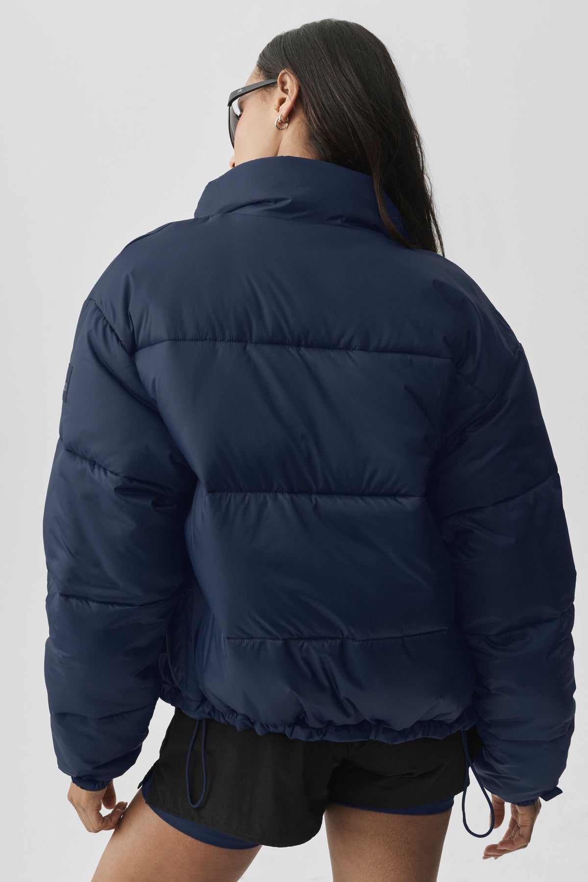 Cold Front Puffer Jacket - Navy--1