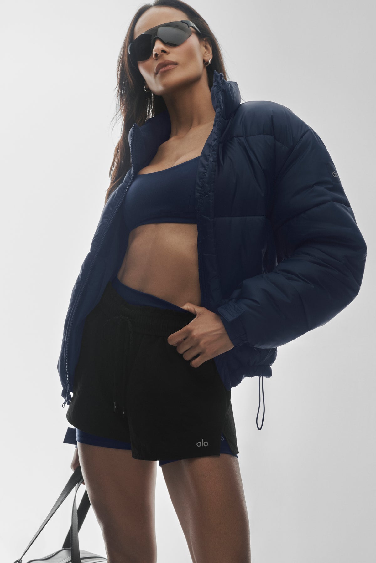 Cold Front Puffer Jacket - Navy--4