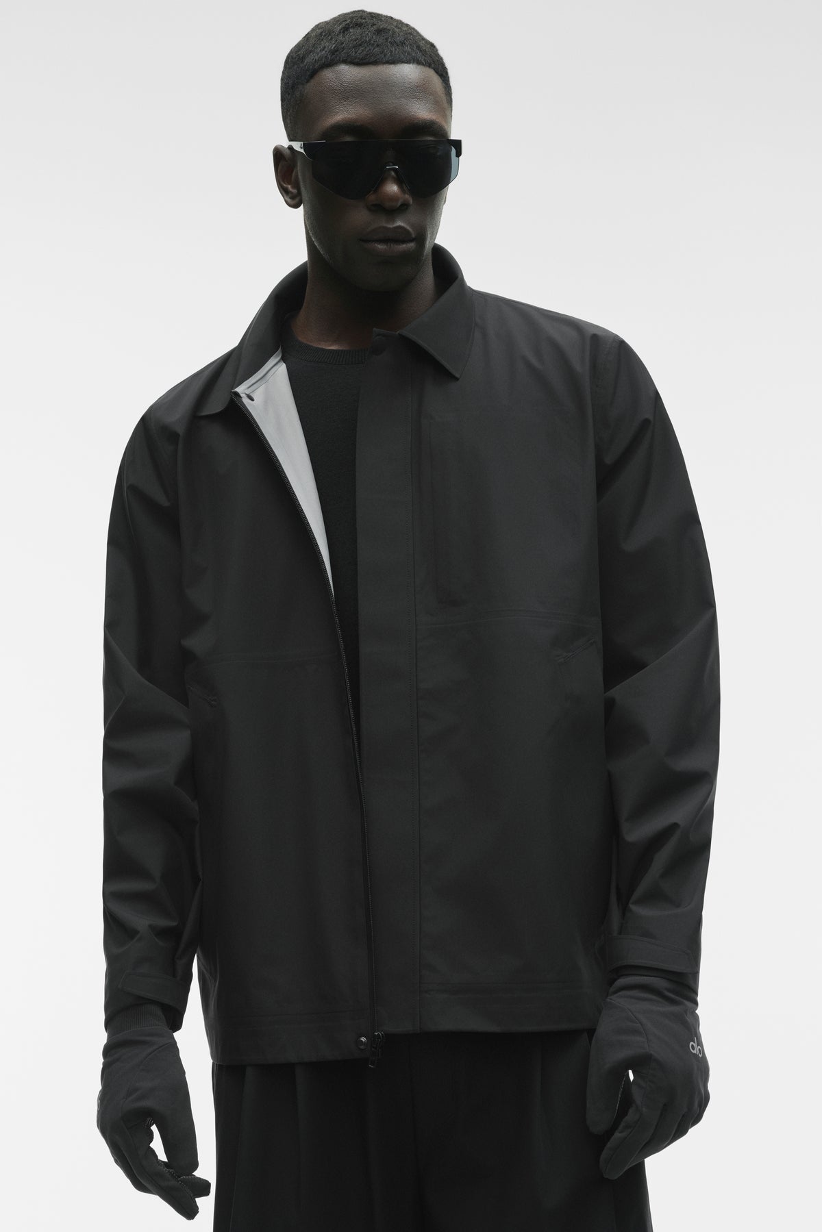 Alpha Shell Overshirt - Black--3