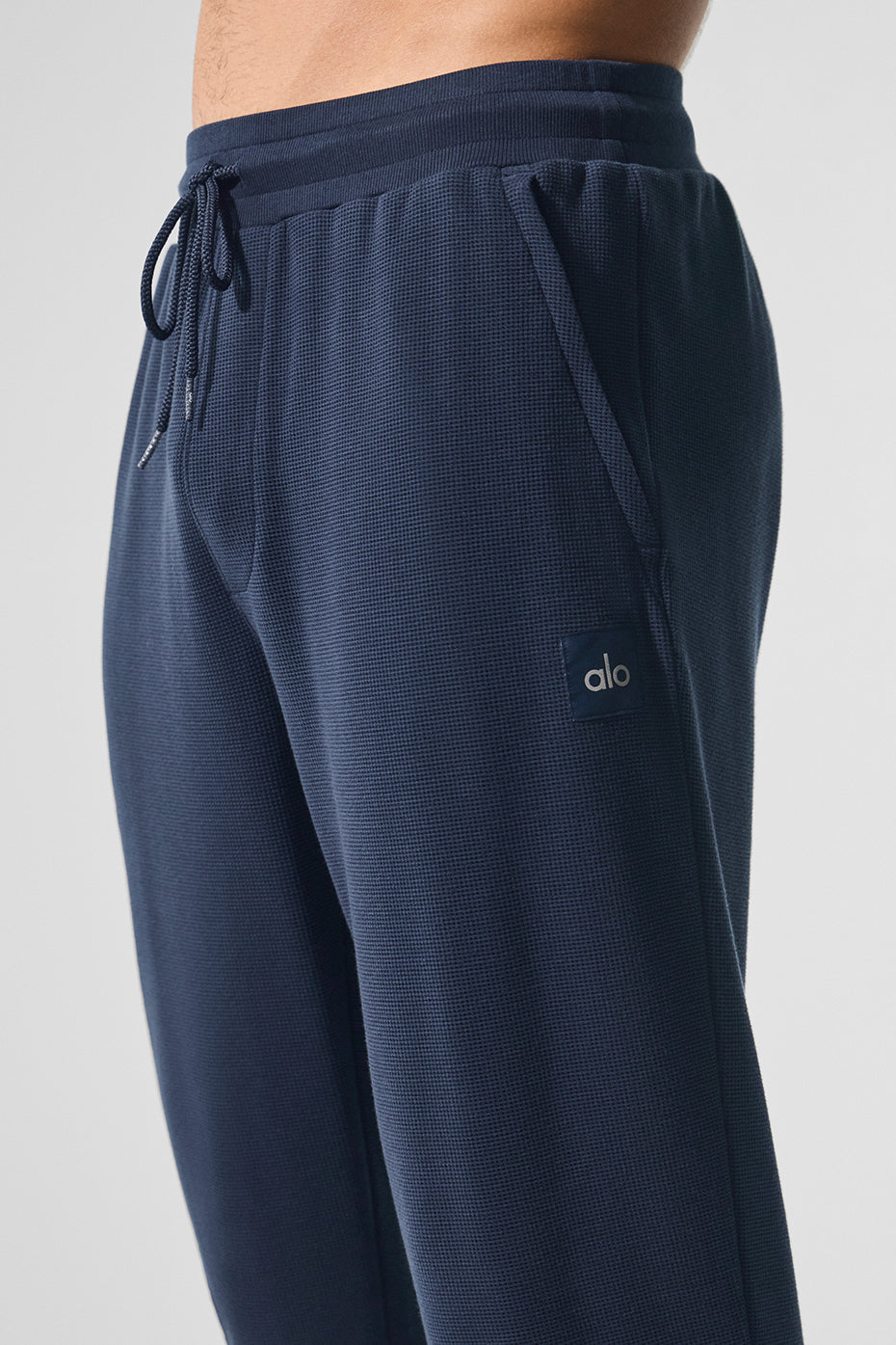 Micro Waffle Fast Break Jogger - Navy--2