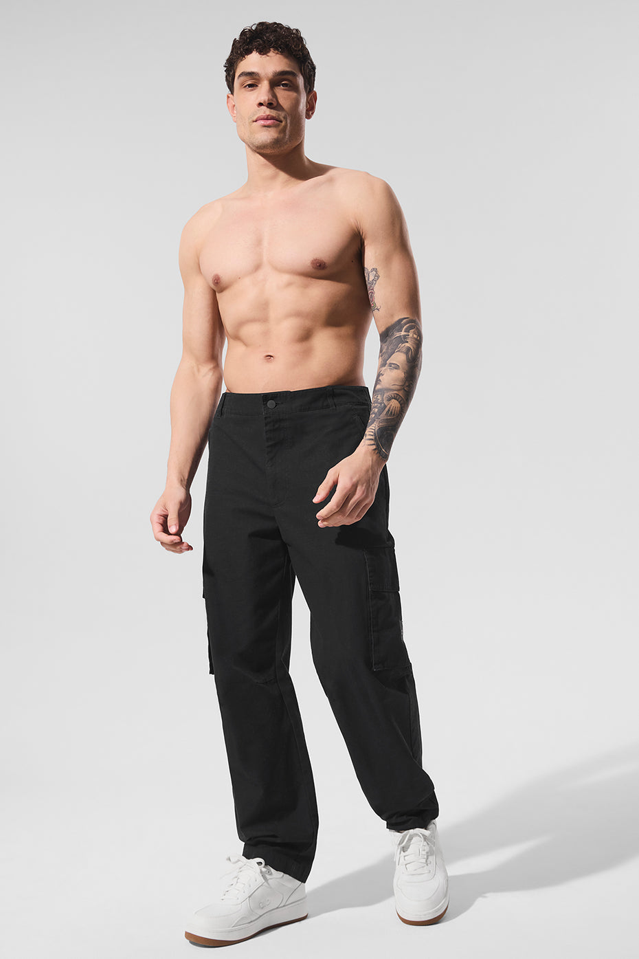 Cargo Ripstop Trouser - Black--3