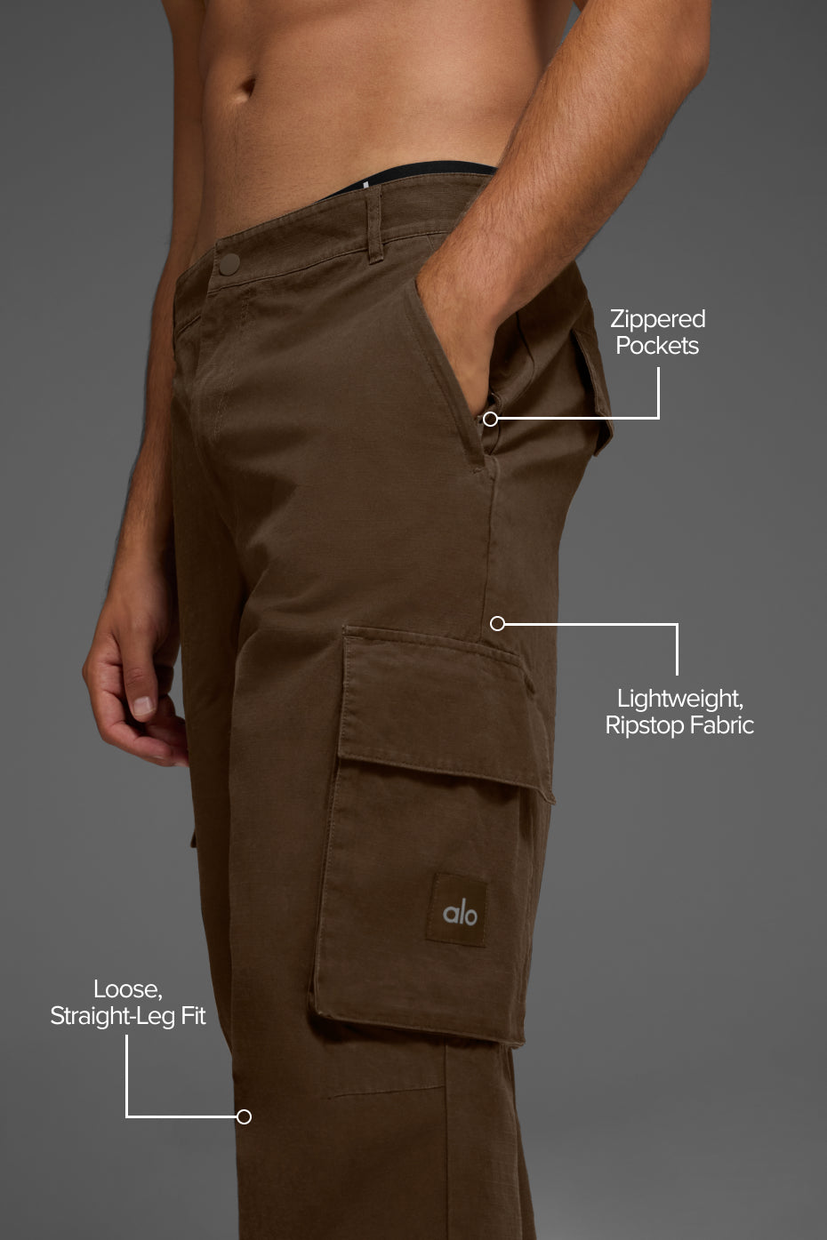Cargo Ripstop Trouser - Espresso--1