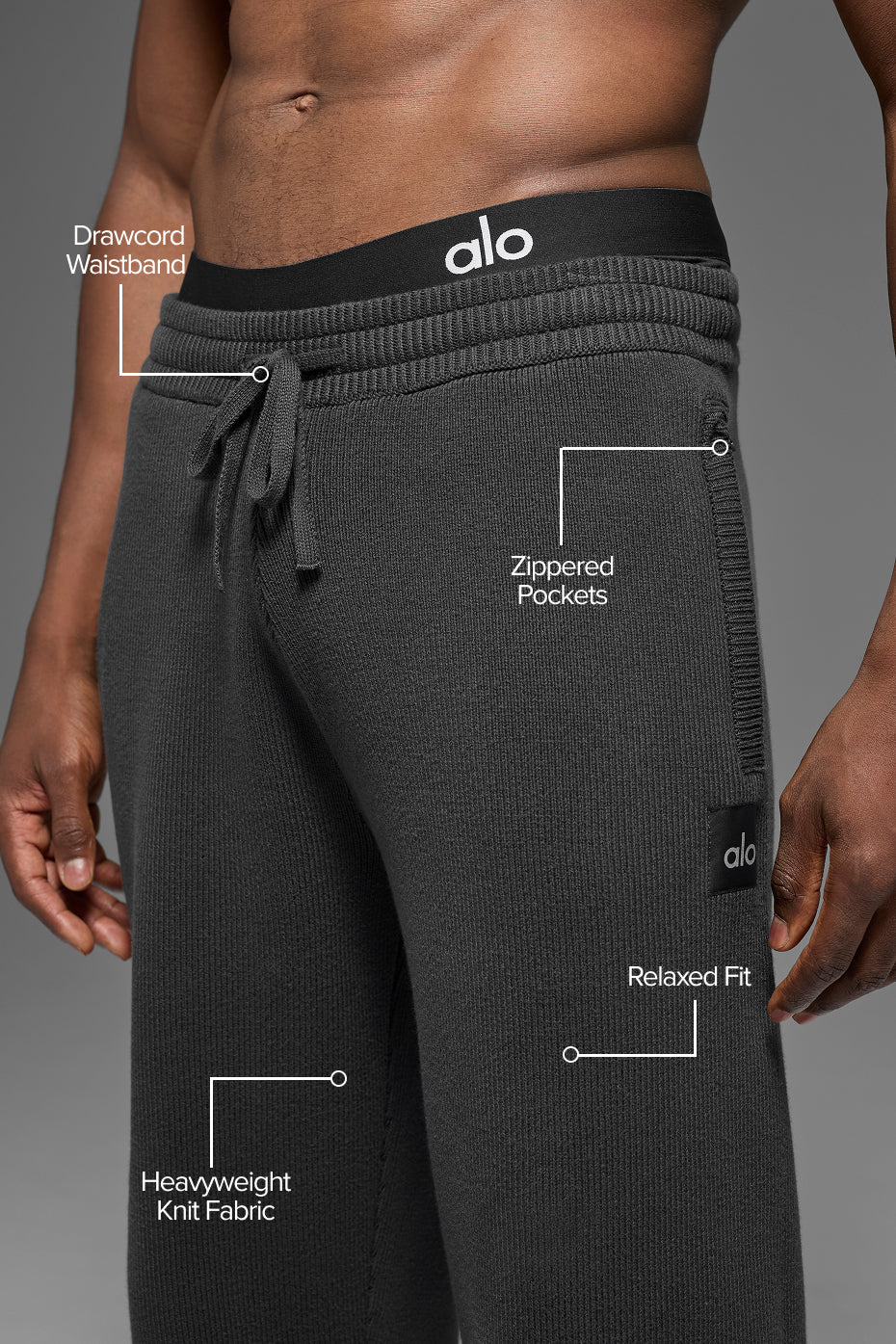 Scholar Straight Leg Sweatpant - Anthracite--1