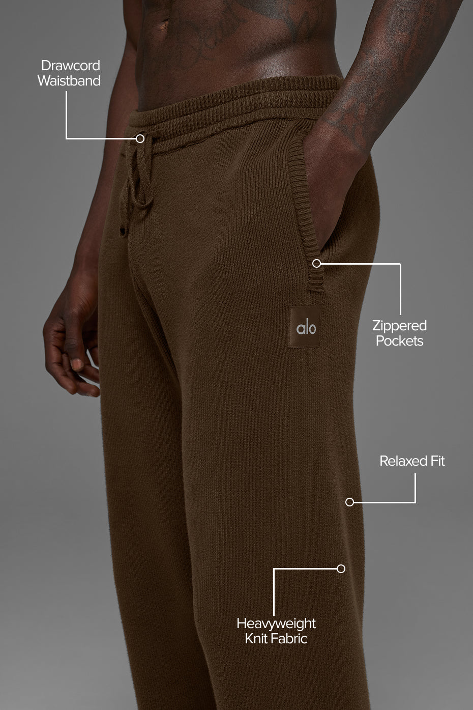 Scholar Straight Leg Sweatpant - Espresso--1