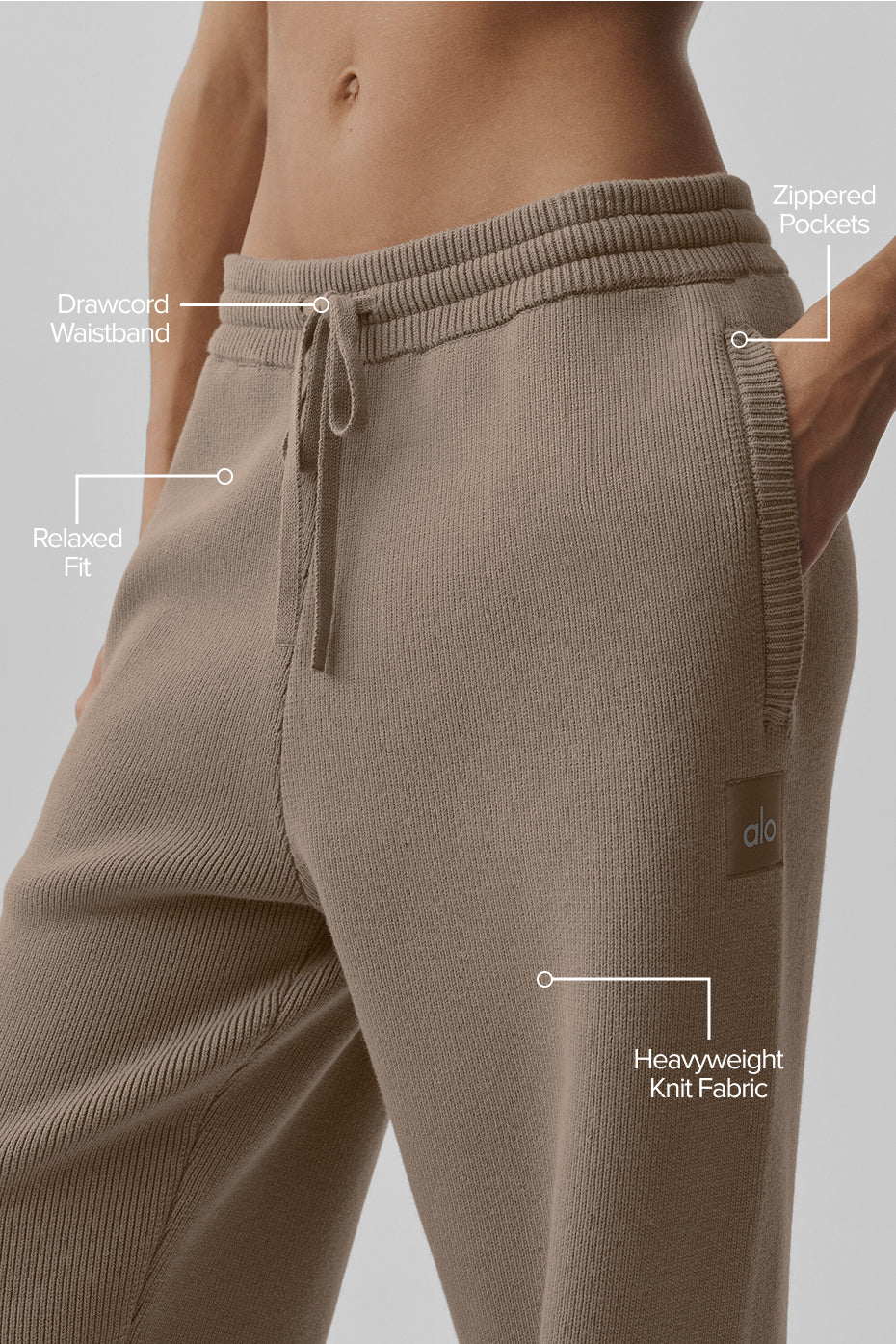 Scholar Straight Leg Sweatpant - Gravel--1