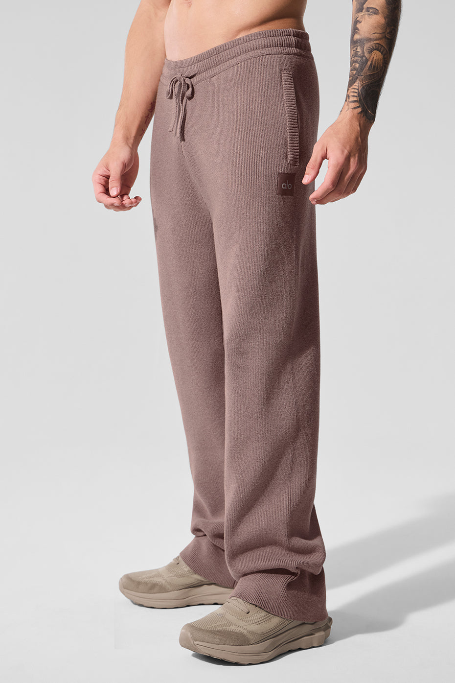 Scholar Straight Leg Sweatpant - Mushroom Heather--2