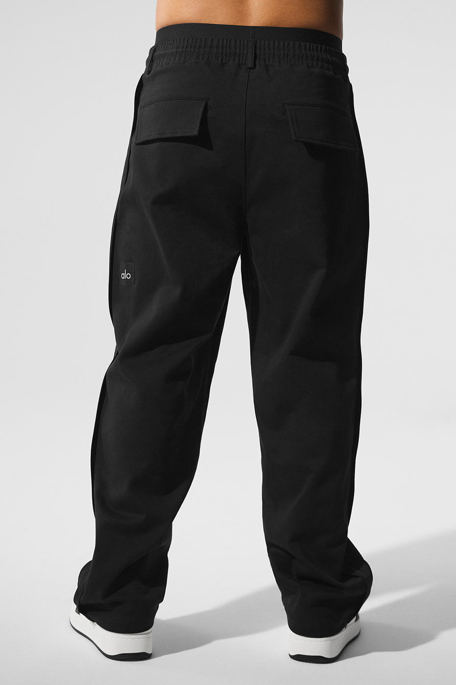 Edition Sueded Straight Leg Pant - Black--1