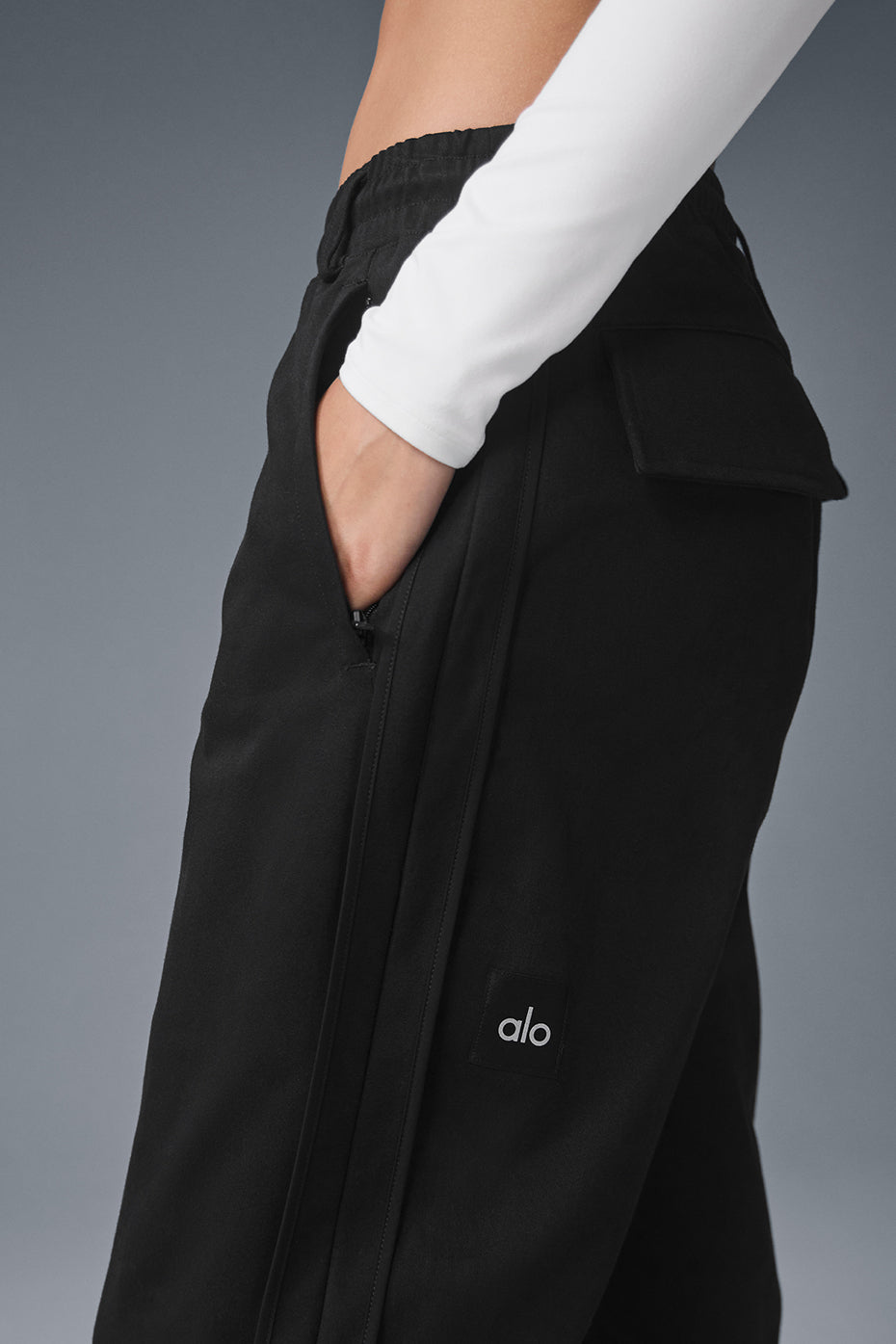 Edition Sueded Straight Leg Pant - Black--3