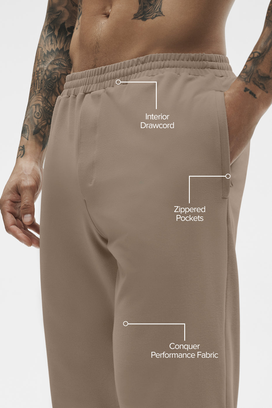 Conquer Max Performance Jogger - Gravel--1