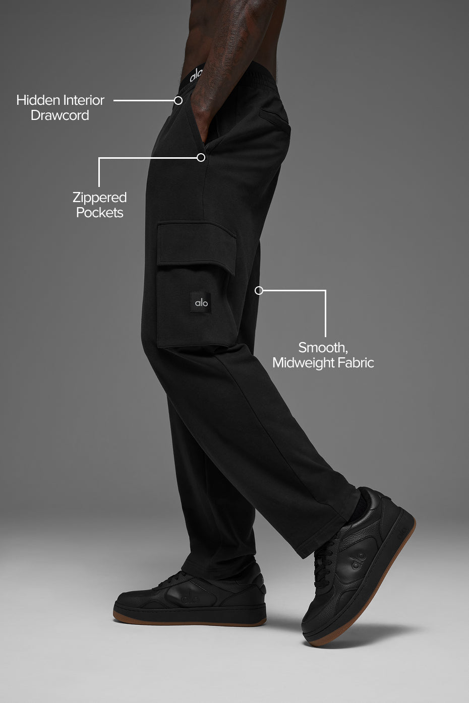 Double Take Cargo Pant - Black--1