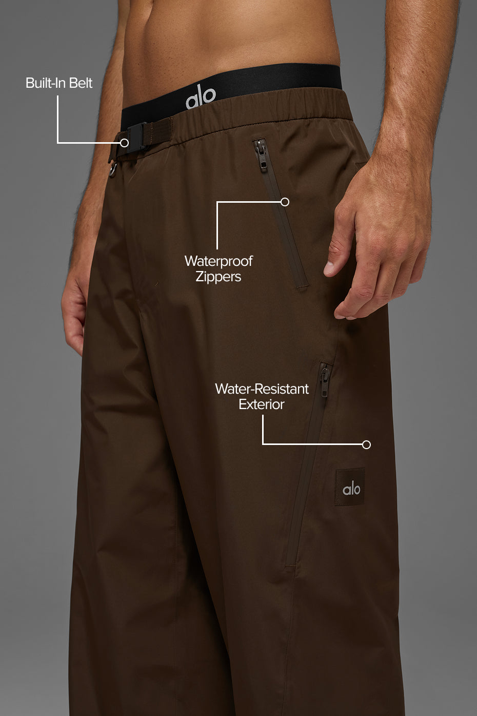 Alpha Shell Pant - Espresso--1