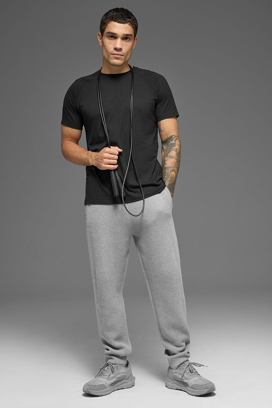 Sports Club Jogger - Athletic Heather Grey--0