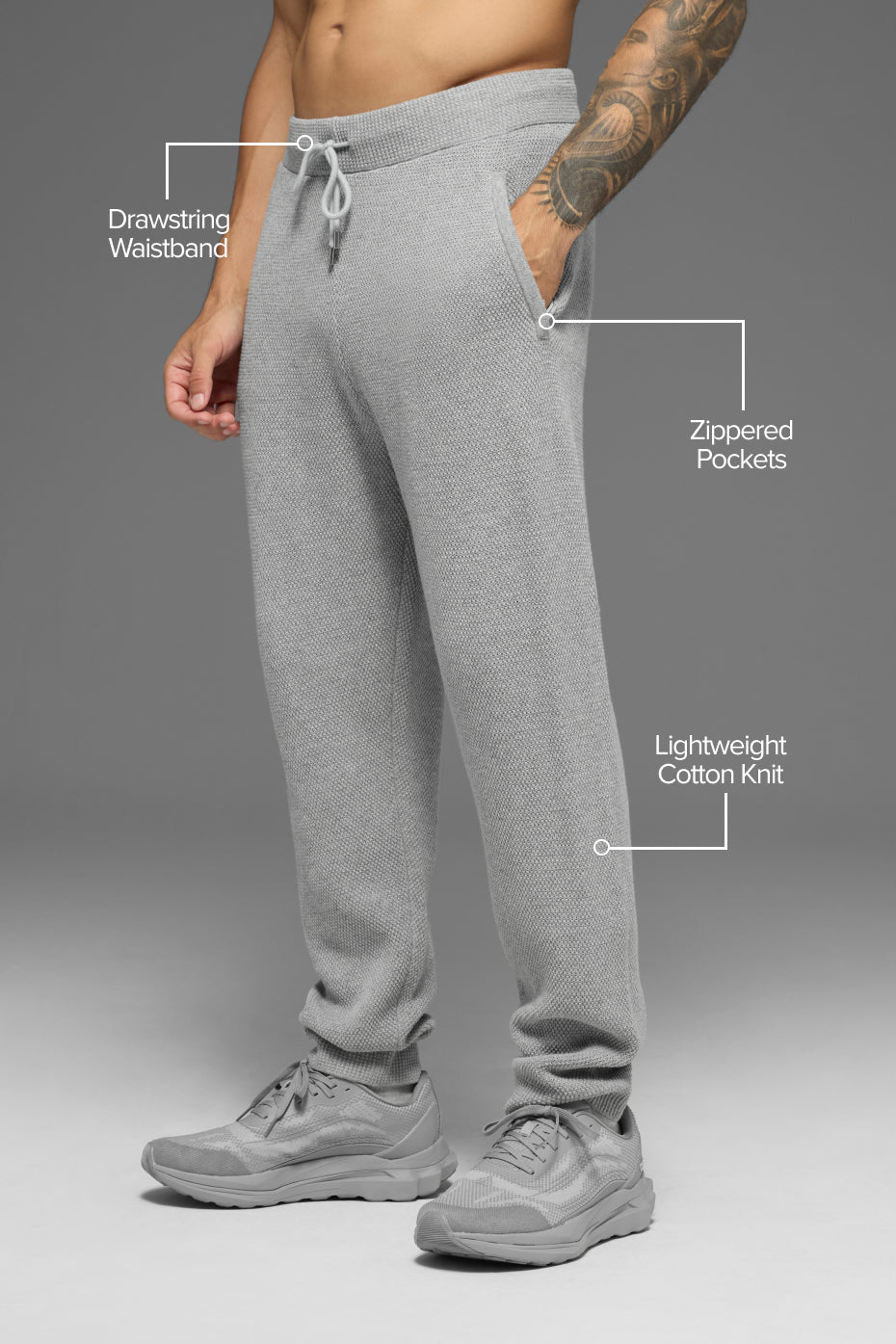 Sports Club Jogger - Athletic Heather Grey--1
