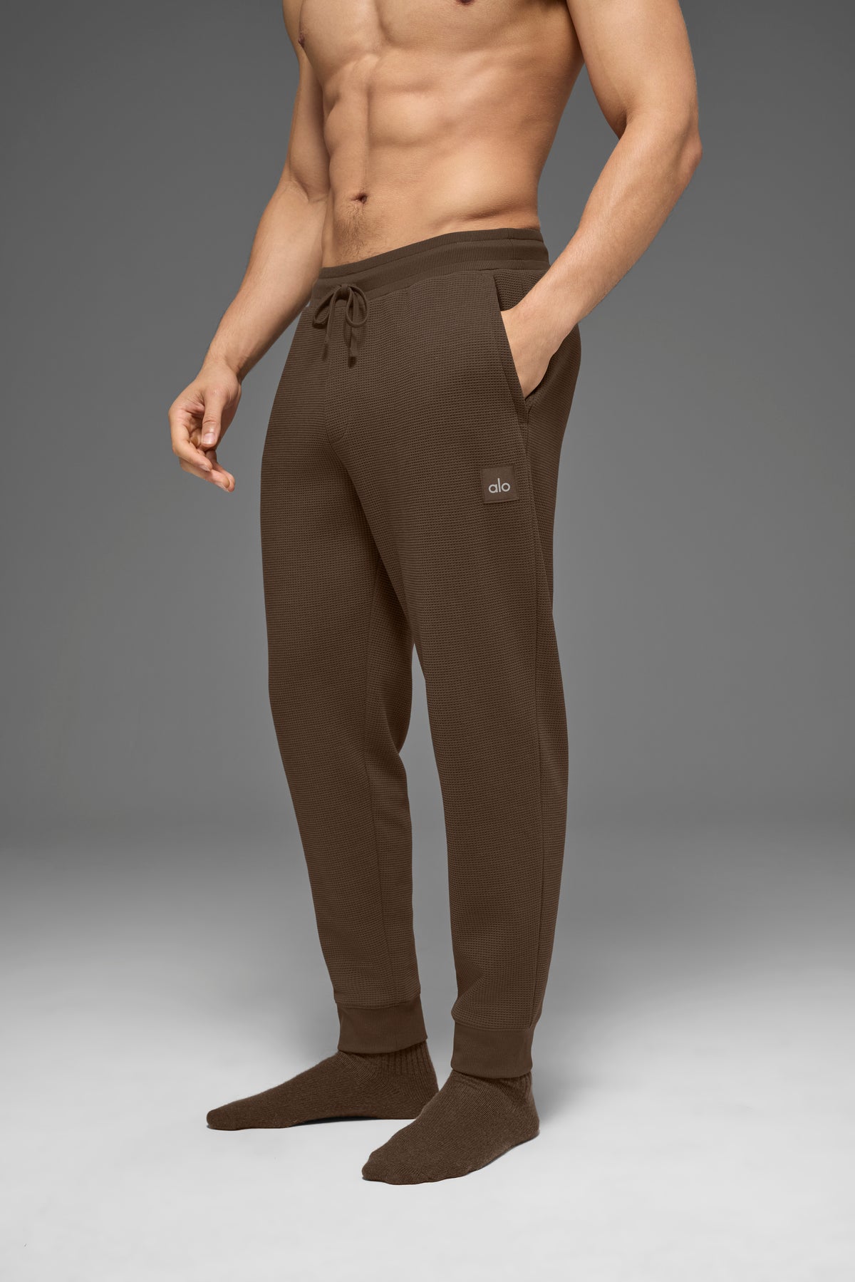 Waffle Lounge Jogger - Espresso--1