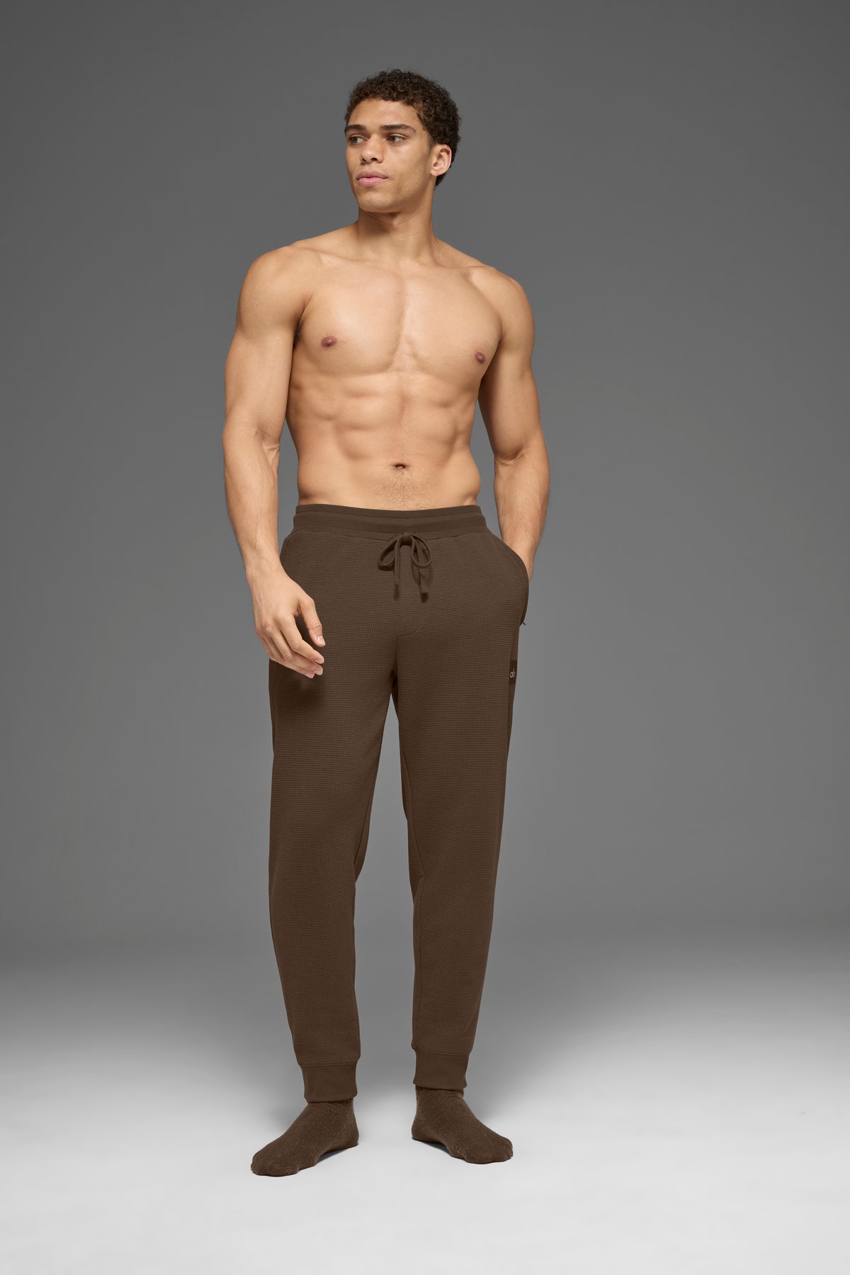 Waffle Lounge Jogger - Espresso--3