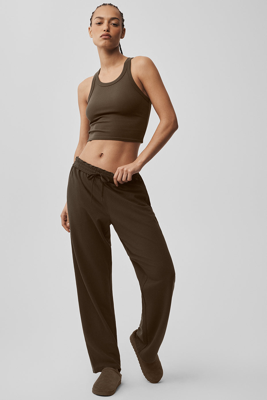 Double Take Straight Leg Pant - Espresso--0