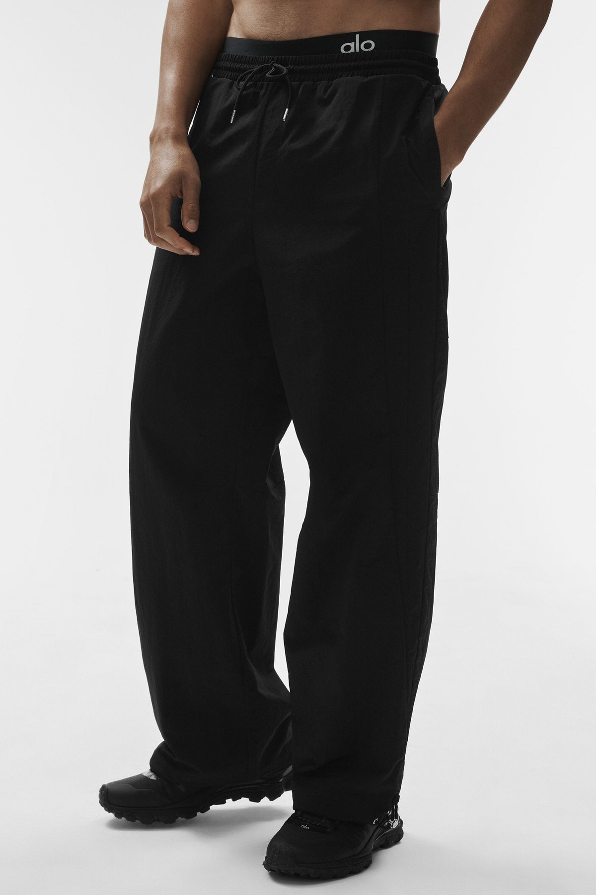 Takeaway Track Straight Leg Pant - Black--2