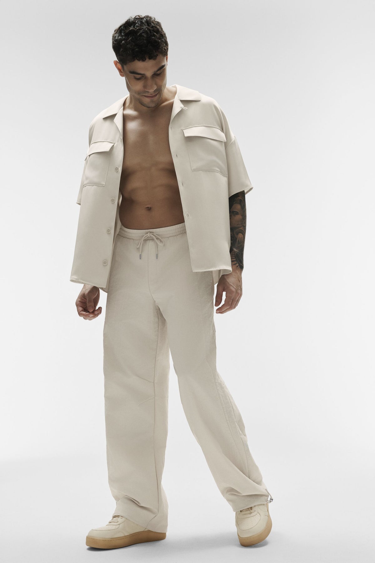 Takeaway Track Straight Leg Pant - Bone--4