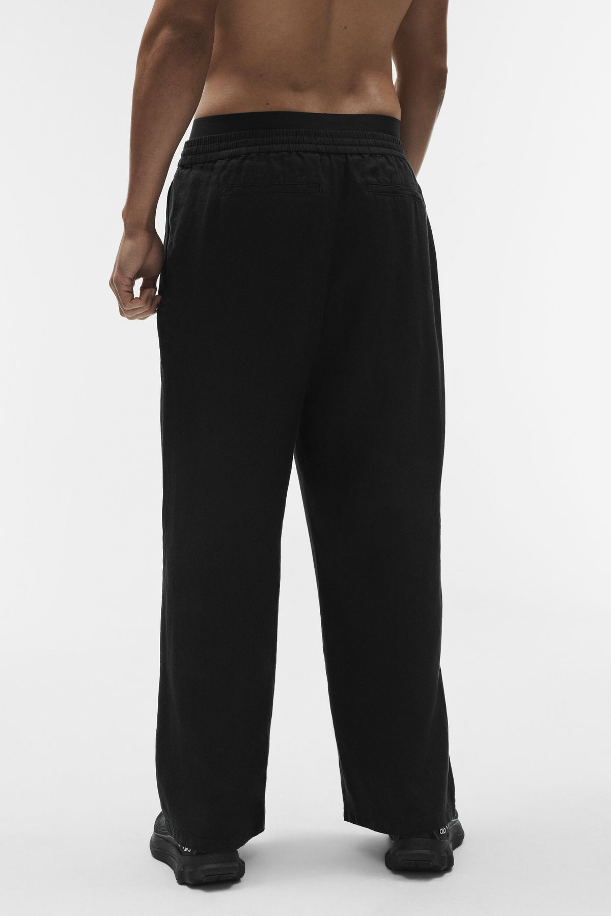 Linen Days Straight Leg Pant - Black--3