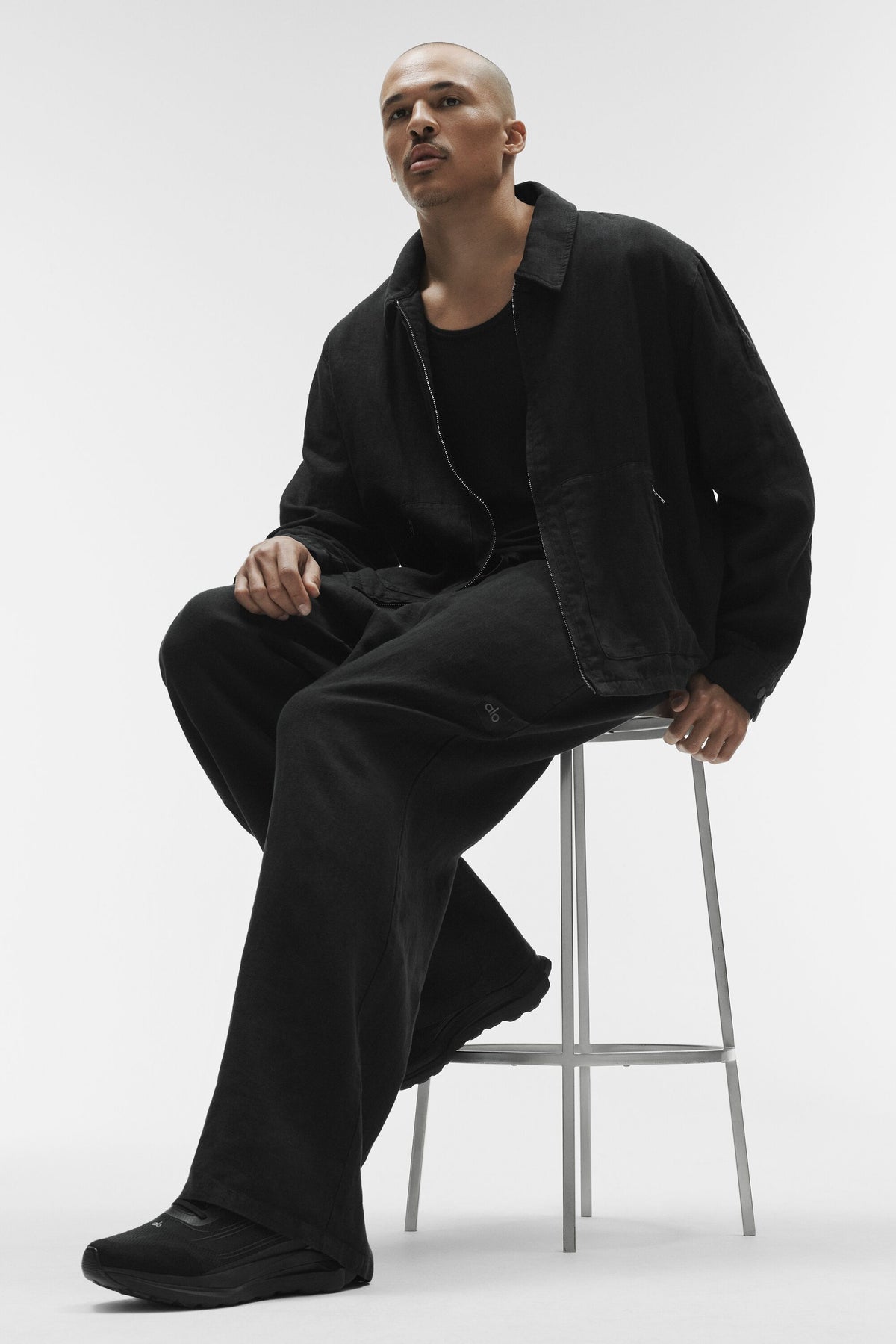 Linen Days Straight Leg Pant - Black--4