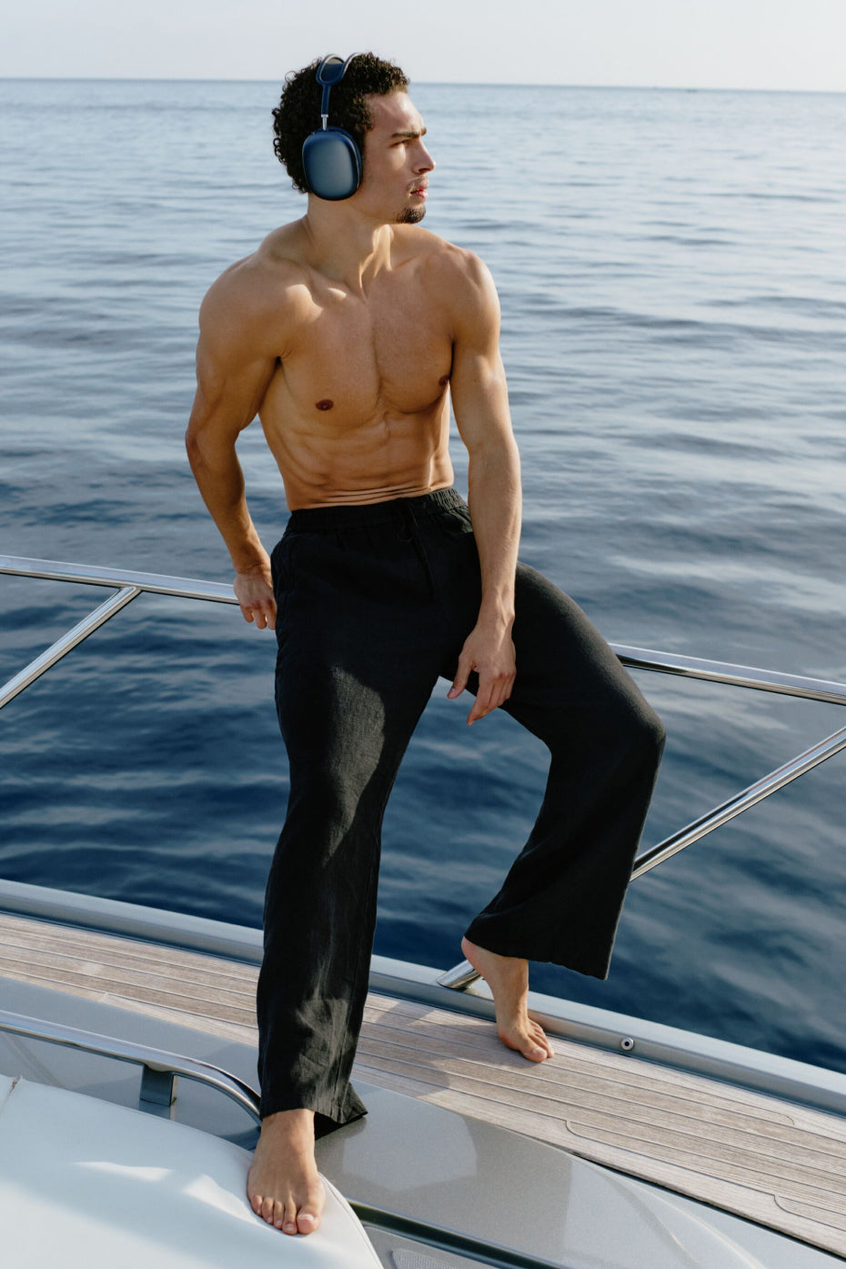 Linen Days Straight Leg Pant - Black--0