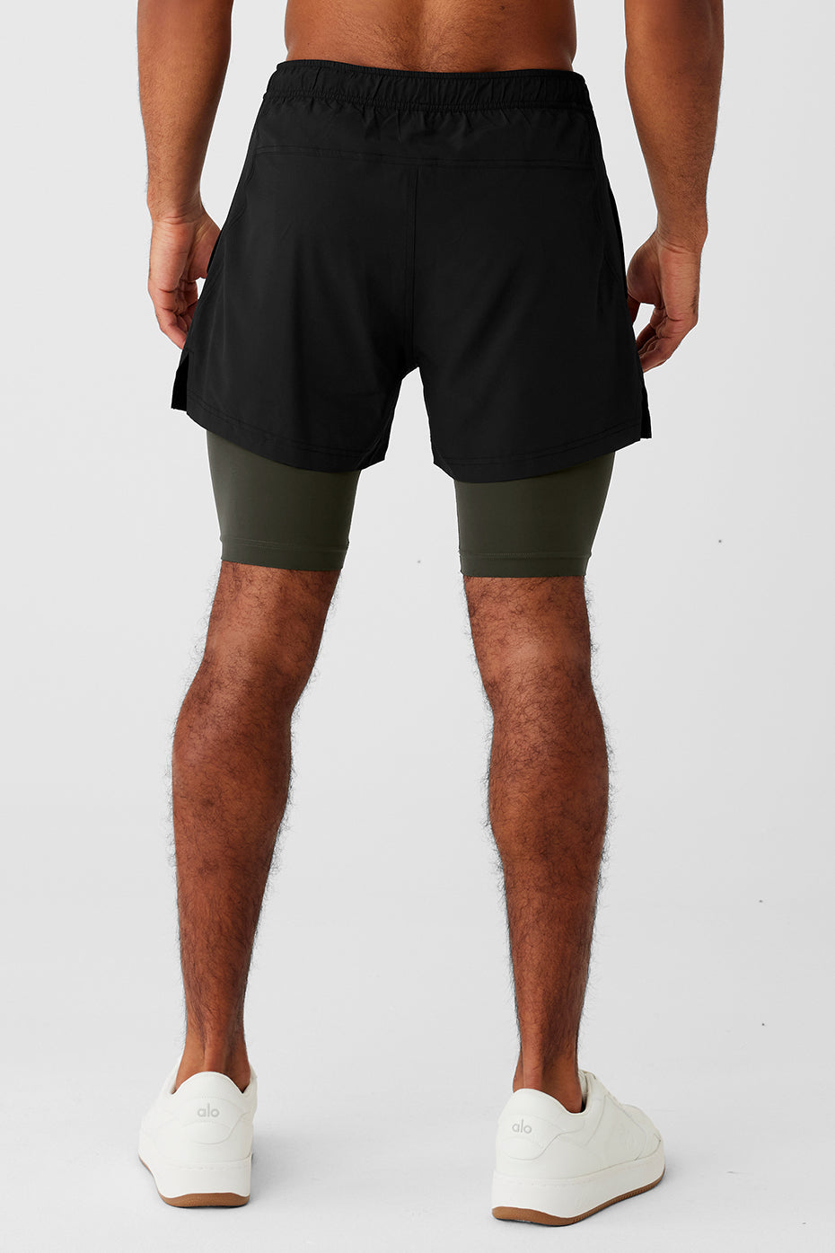 5" Revival 2-in-1 Short - Black/Stealth Green--1
