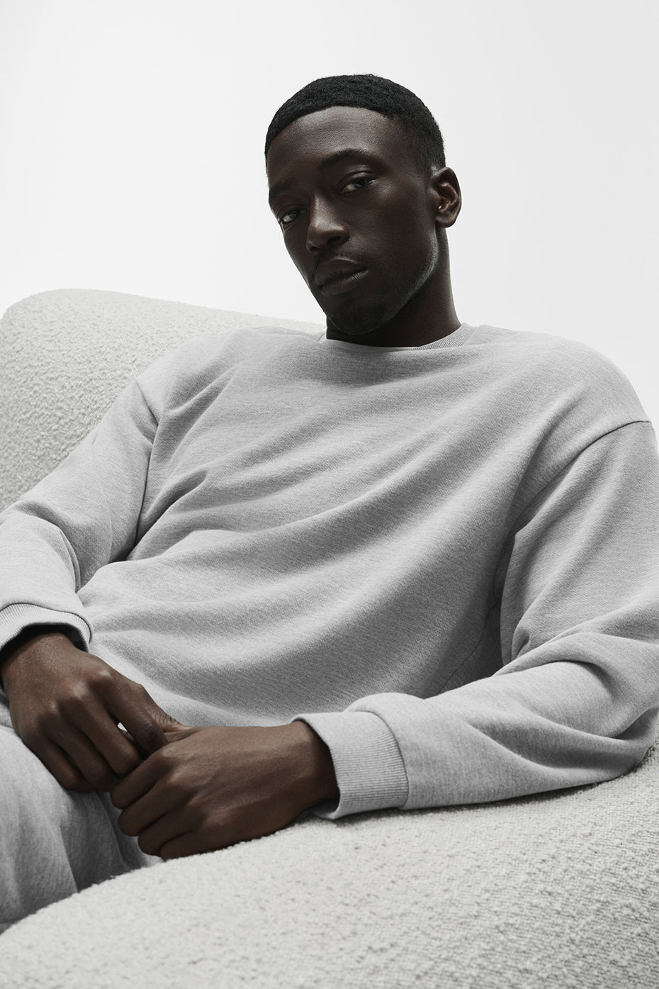Chill Crew Neck Pullover - Athletic Heather Grey--0